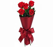 Букет 5 Красных роз Эдлесс Лав в Раевской
