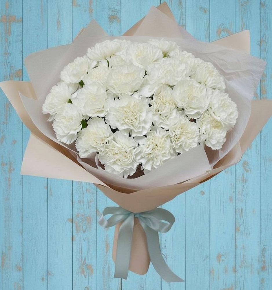 Букет цветов из: Гвоздики в Раевской