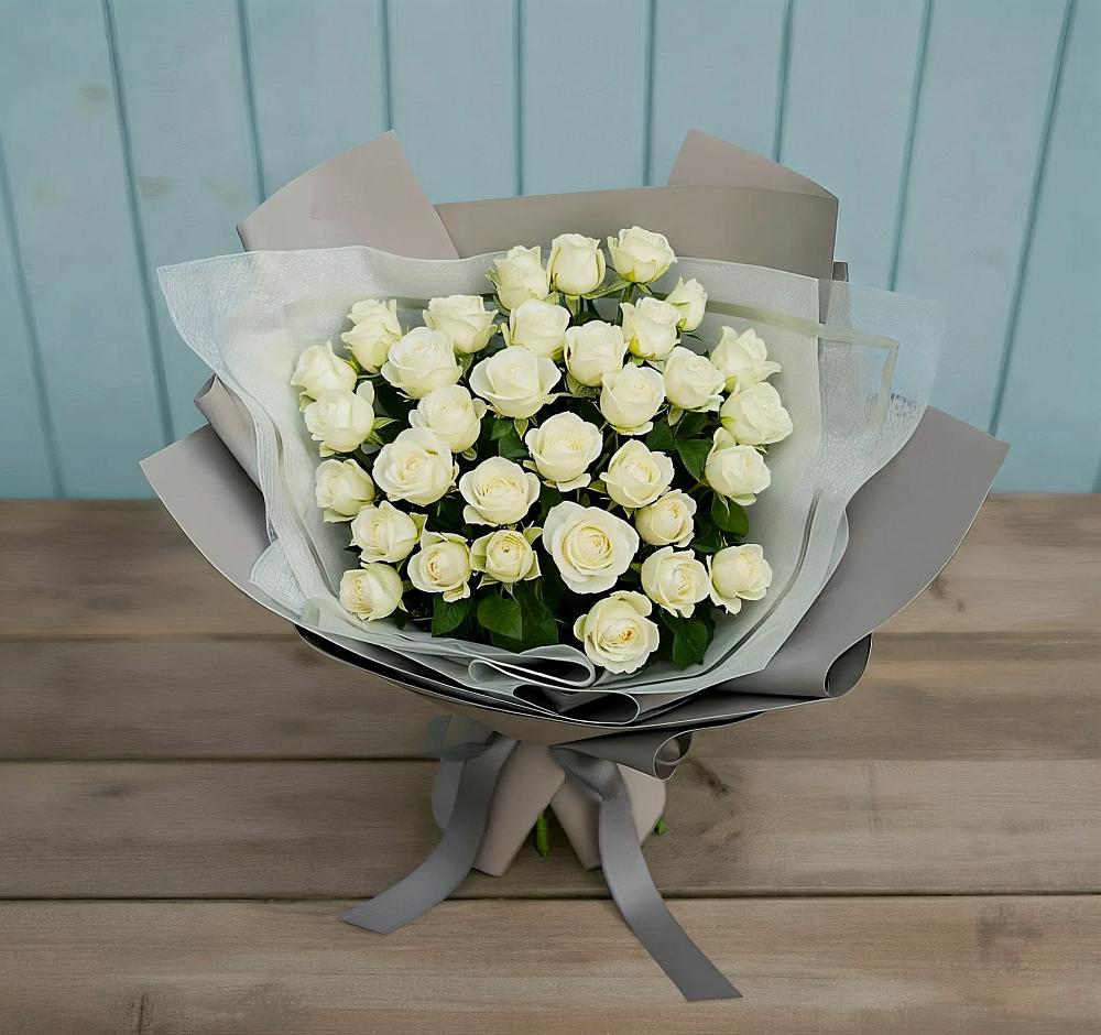 Букет Белоснежная нежность в Раевской