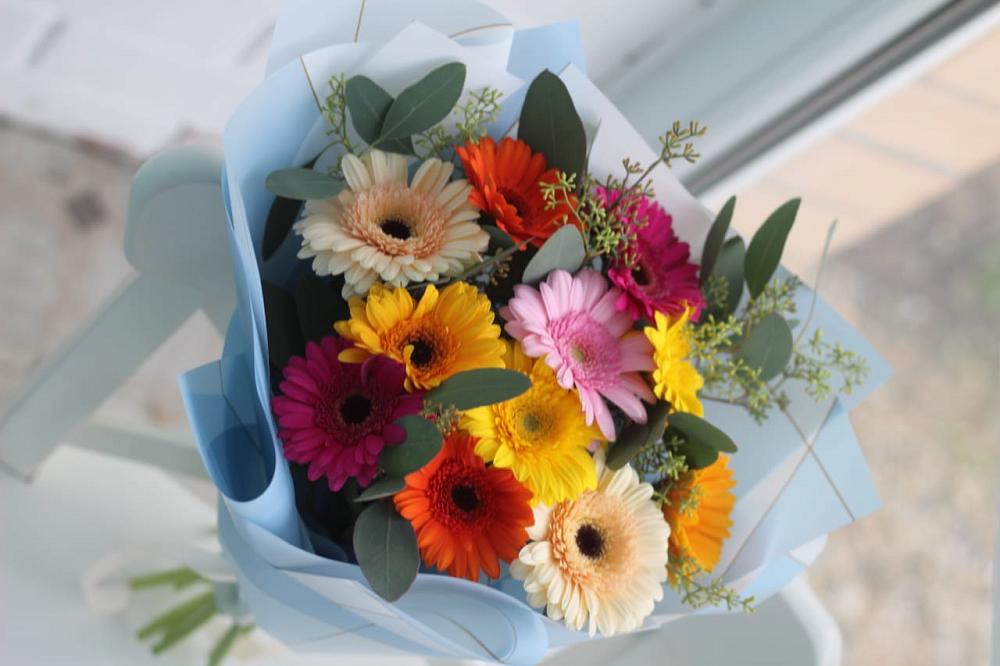 Букет цветов из: Герберы в Раевской