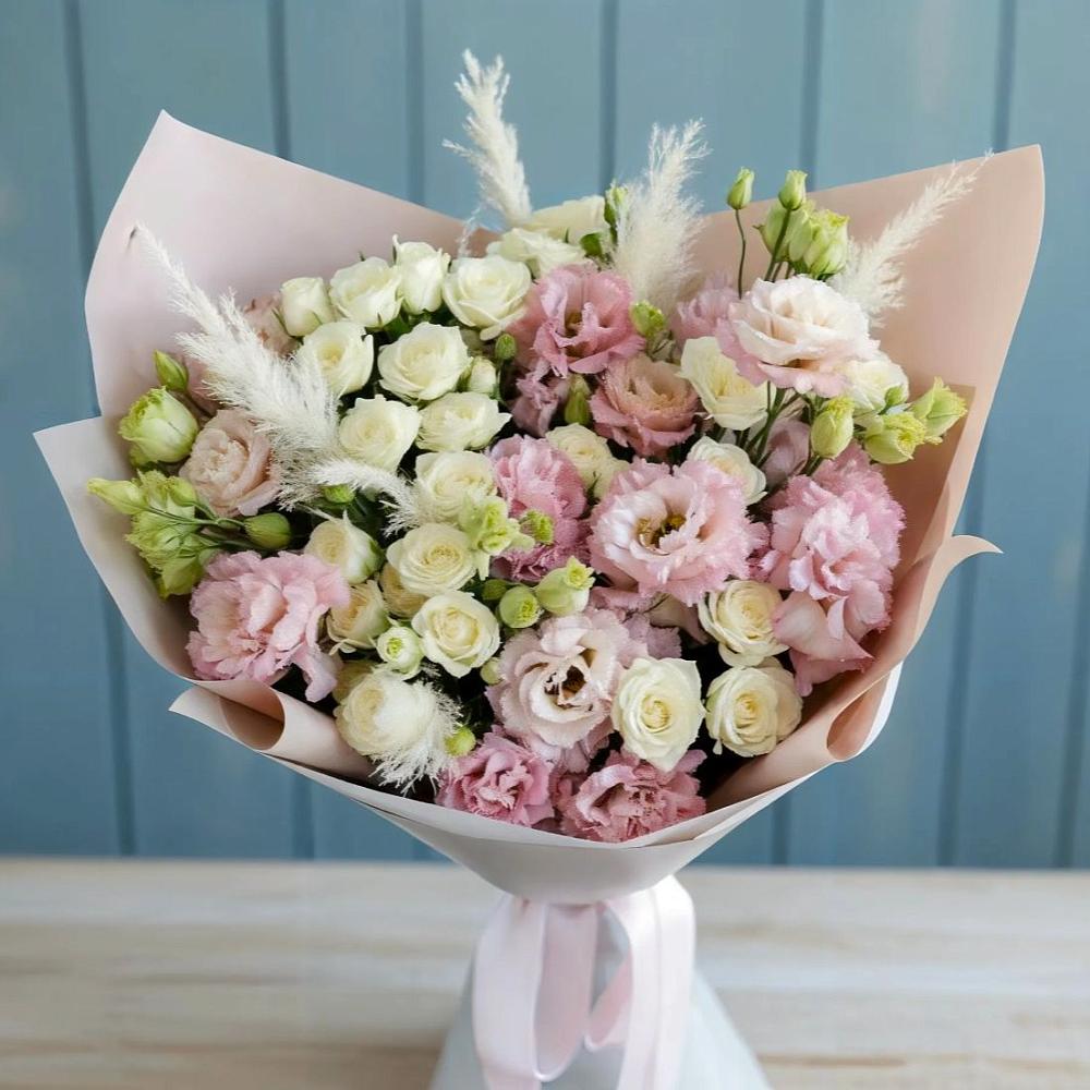 Букет цветов из: Альстромерии и Розы в Раевской