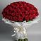 Букет 101 Красная роза Блэк Мэджик в Раевской