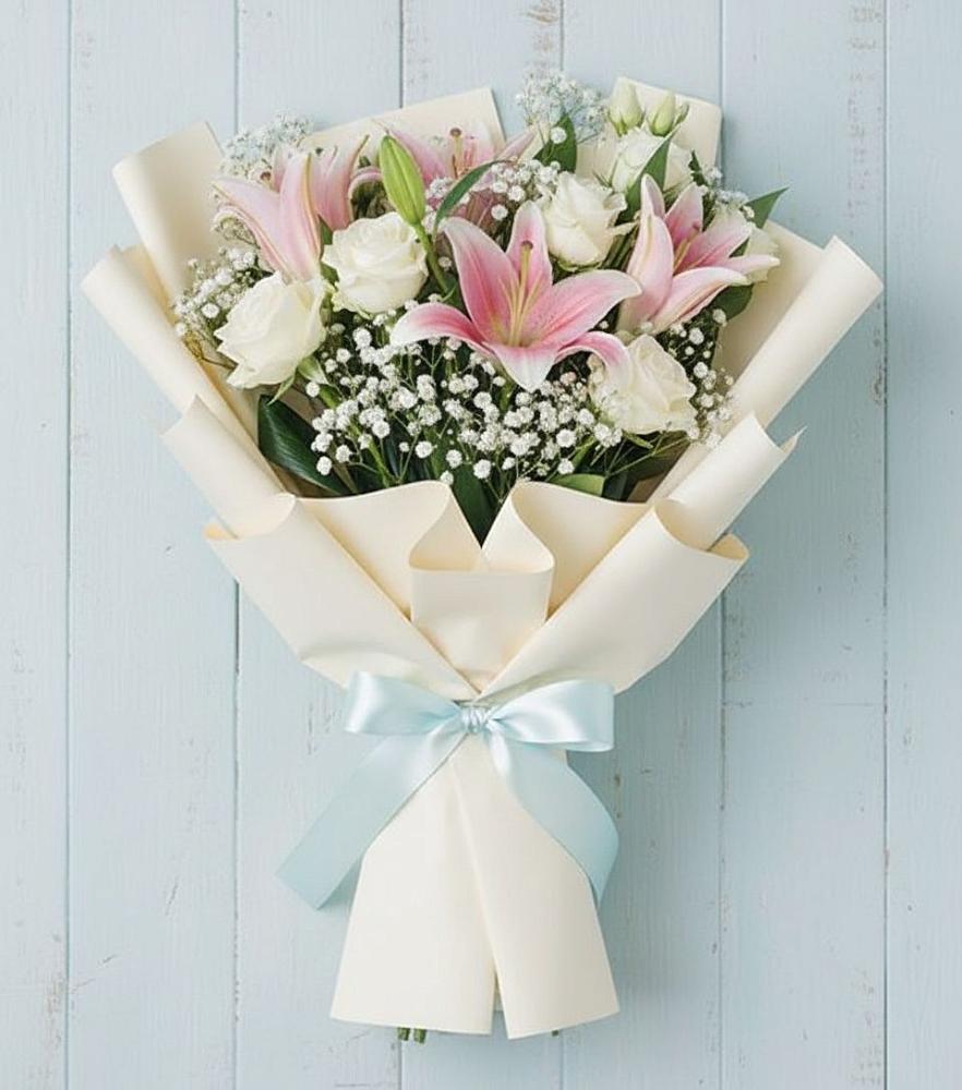 Букет цветов из: Лилии в Раевской