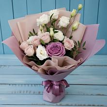 Букет цветов из:  Розы и Лизиантусы #REPLACE_PRED# Раевской