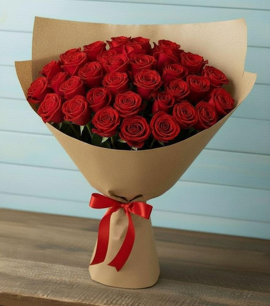 Букет Красные розы Милано в Раевской