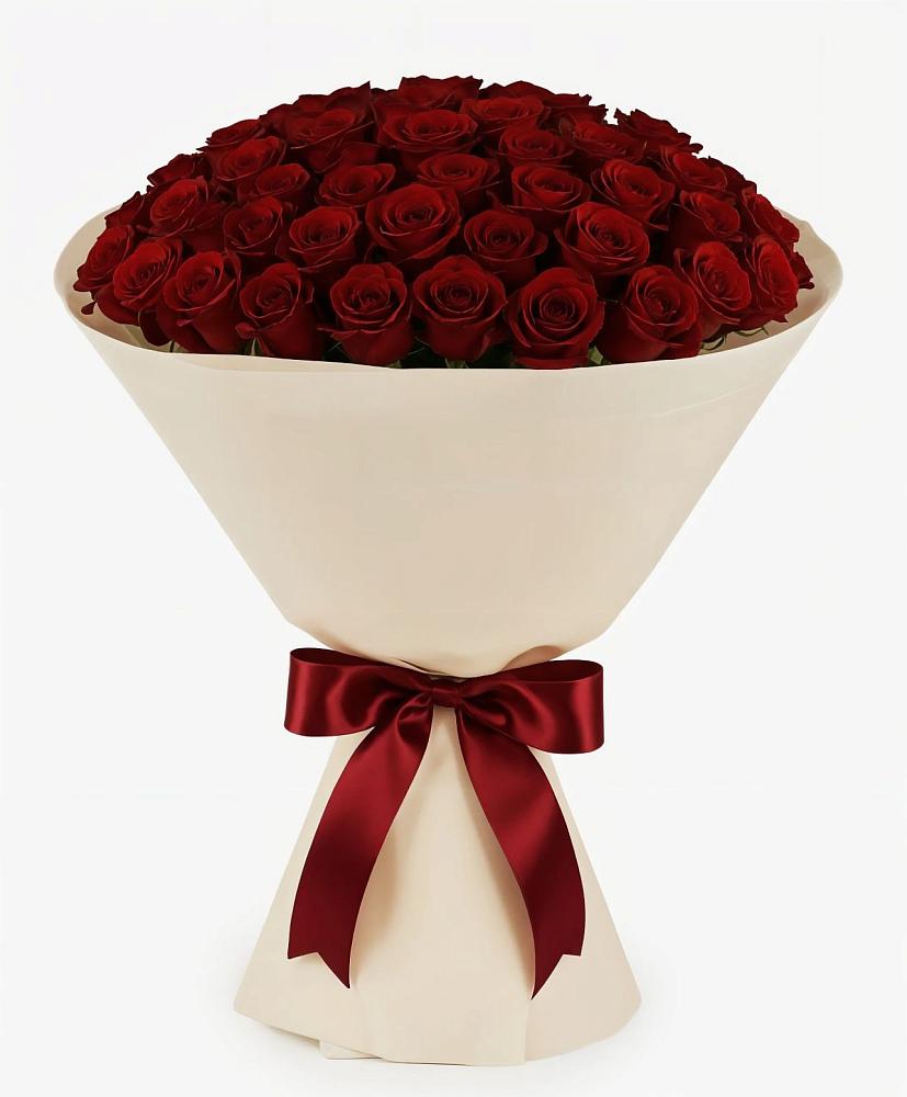 Букет 101 Бордовая роза Блэк Бакарра в Раевской