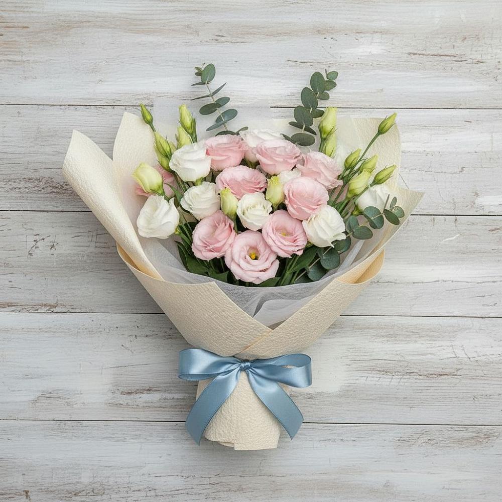 Букет цветов из: Лизиантусы в Раевской